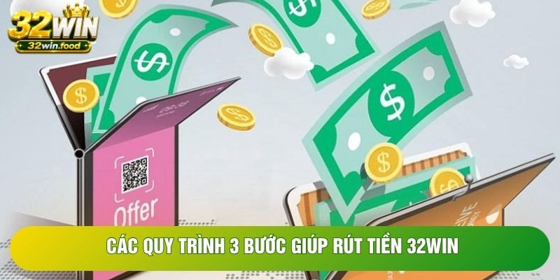Các quy trình 3 bước giúp rút tiền 32WIN Các quy trình 3 bước giúp rút tiền 32WIN